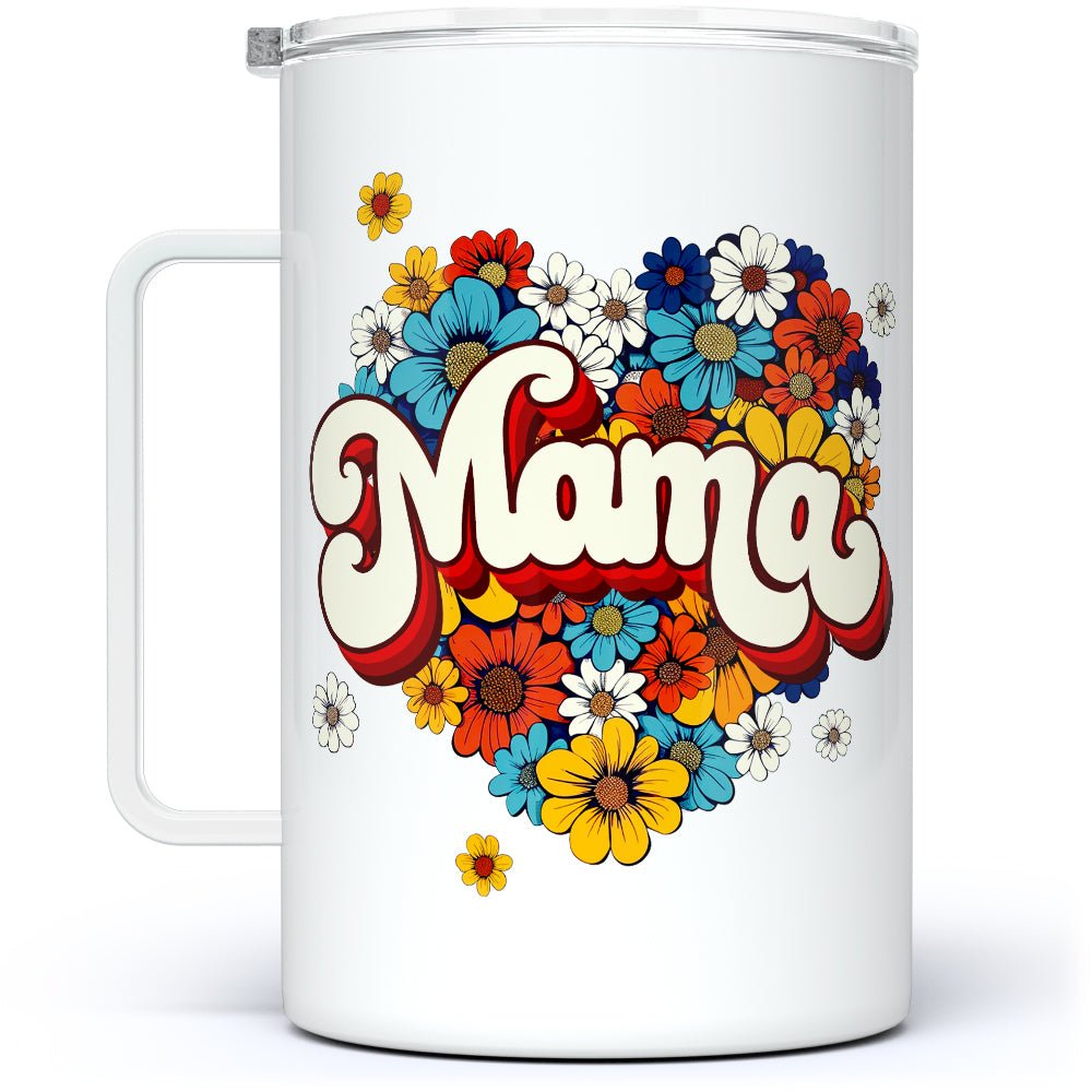Floral Mama Insulated Travel Mug - Loftipop