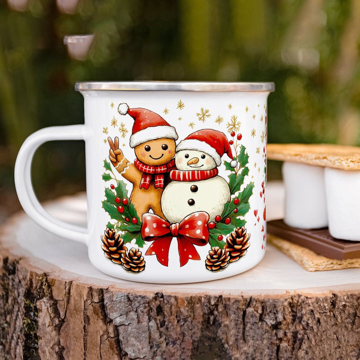 Gingerbread Snowman Camp Mug - Loftipop