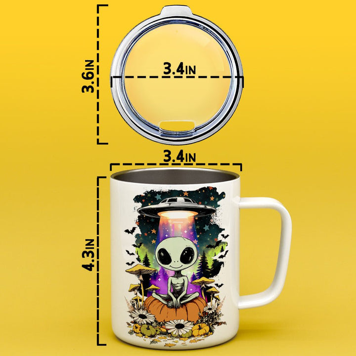 Halloween Alien Insulated Travel Mug - Loftipop