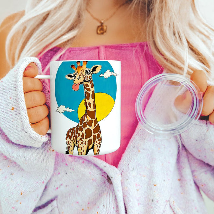 Happy Giraffe Insulated Travel Mug - Loftipop