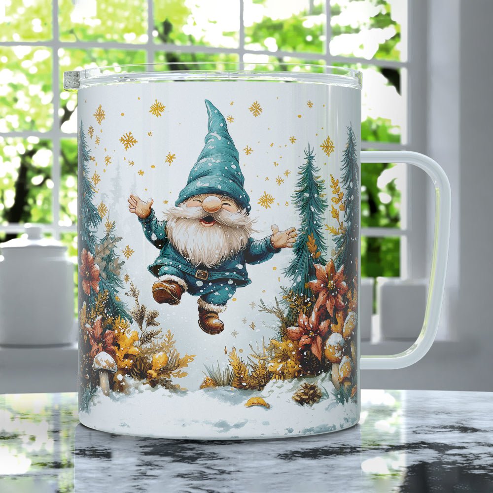 Happy Winter Gnome Insulated Travel Mug - Loftipop