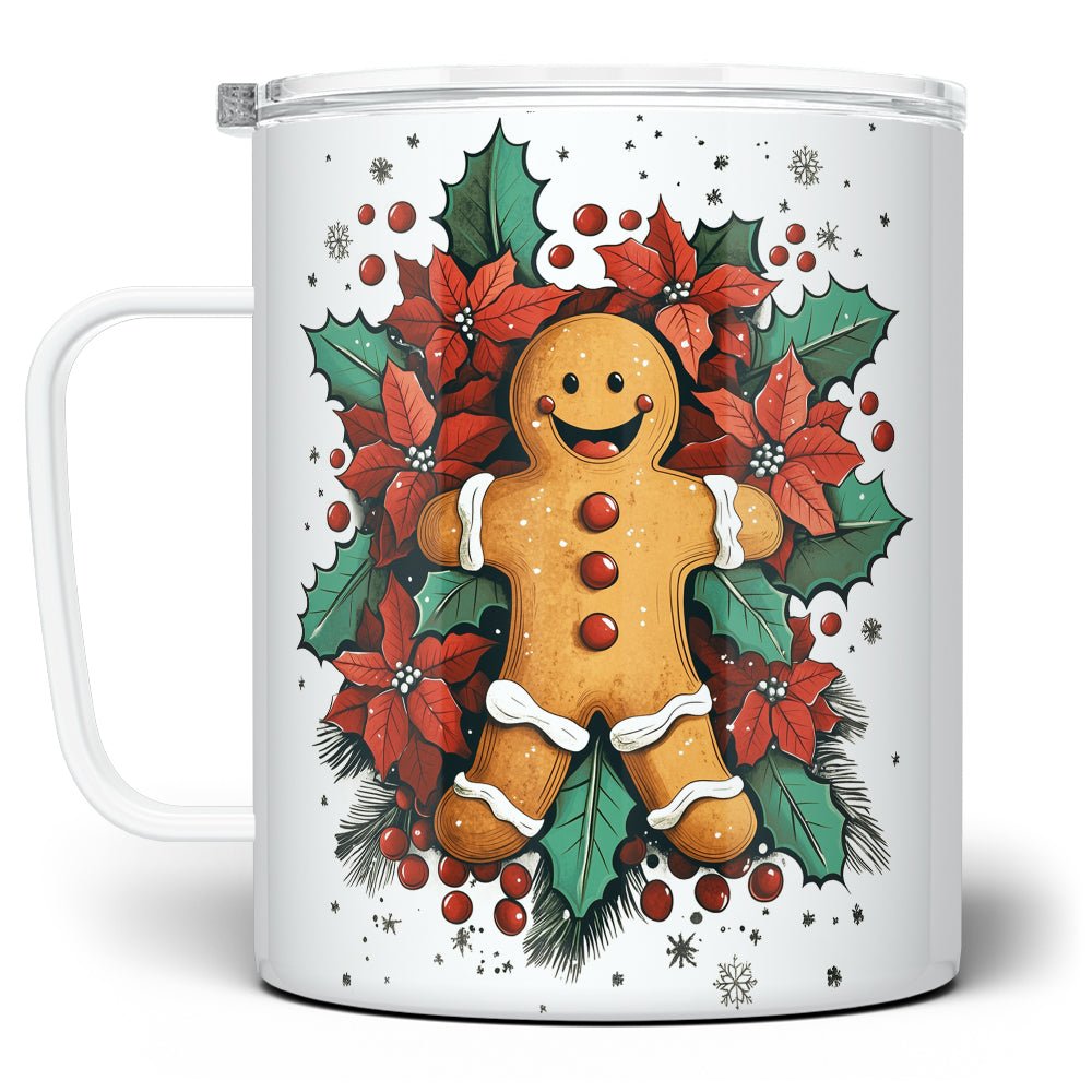 Holiday Gingerbread Insulated Travel Mug - Loftipop