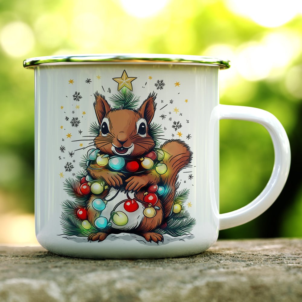 Holiday Squirrel Camp Mug - Loftipop