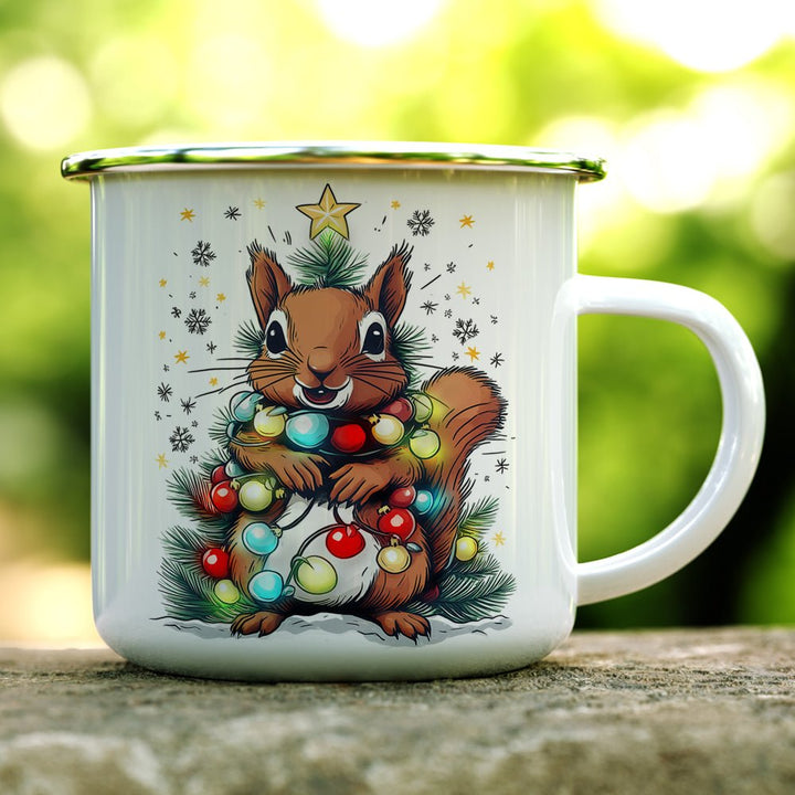 Holiday Squirrel Camp Mug - Loftipop