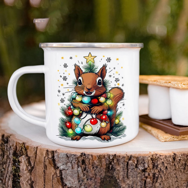 Holiday Squirrel Camp Mug - Loftipop