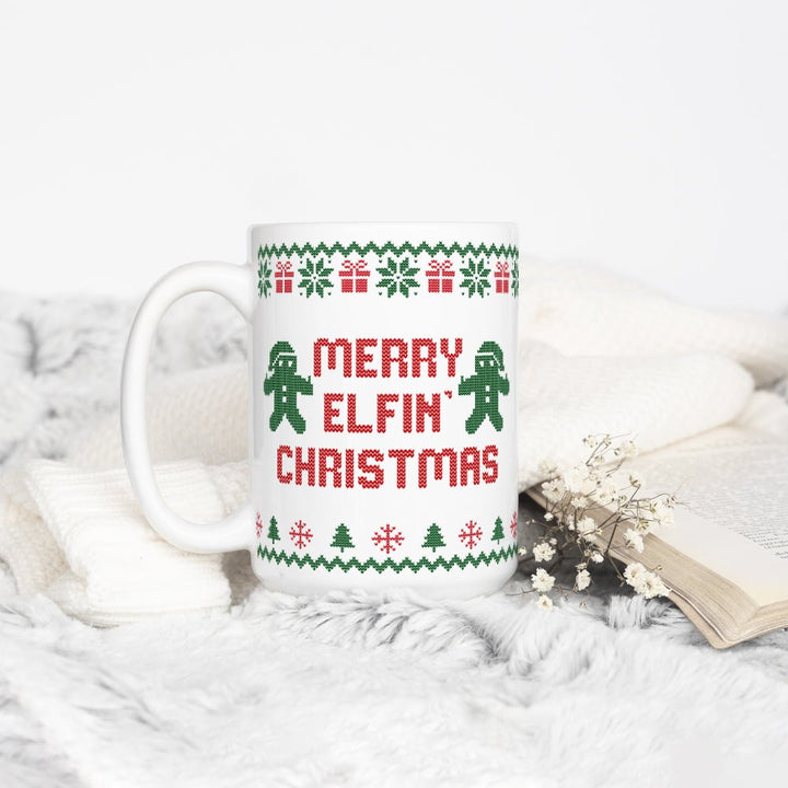 Merry Elfin Christmas Mug - Loftipop