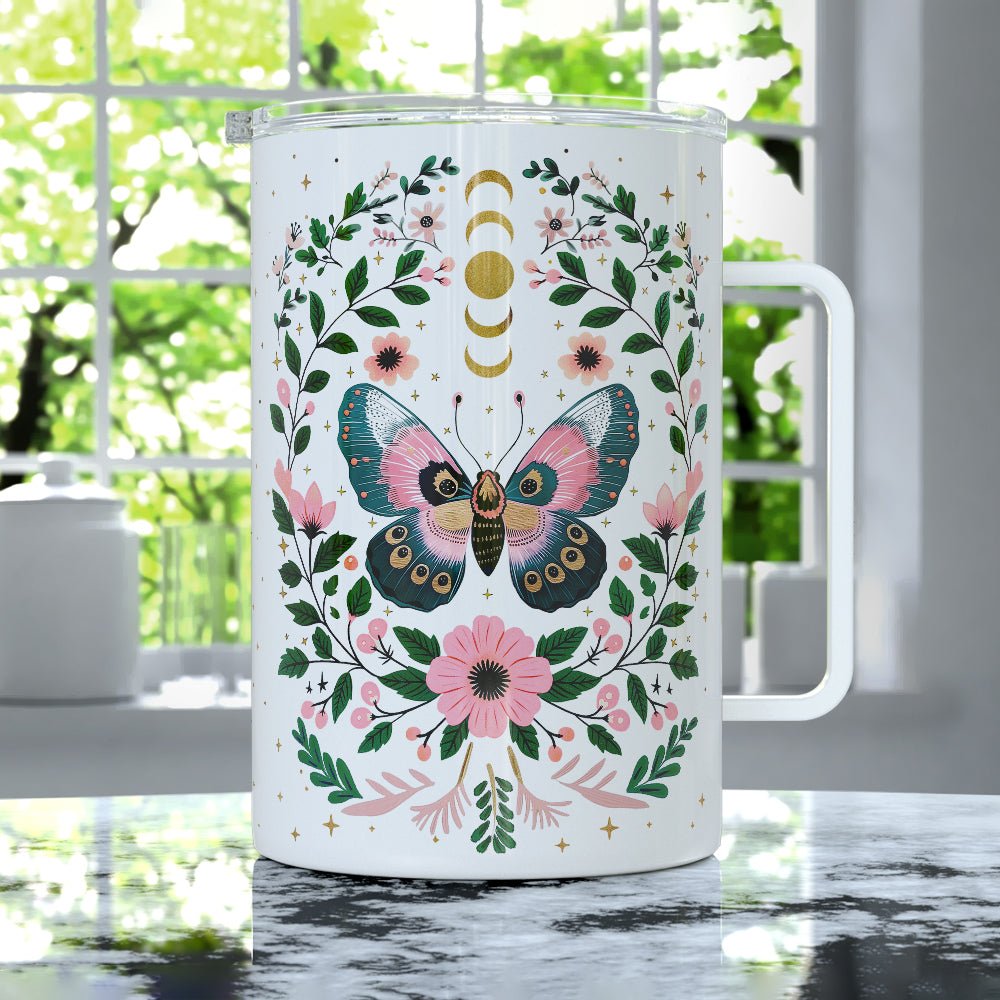 Mystical Butterfly Insulated Travel Mug - Loftipop