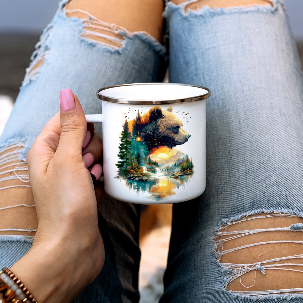 Nature Bear Camp Mug - Loftipop