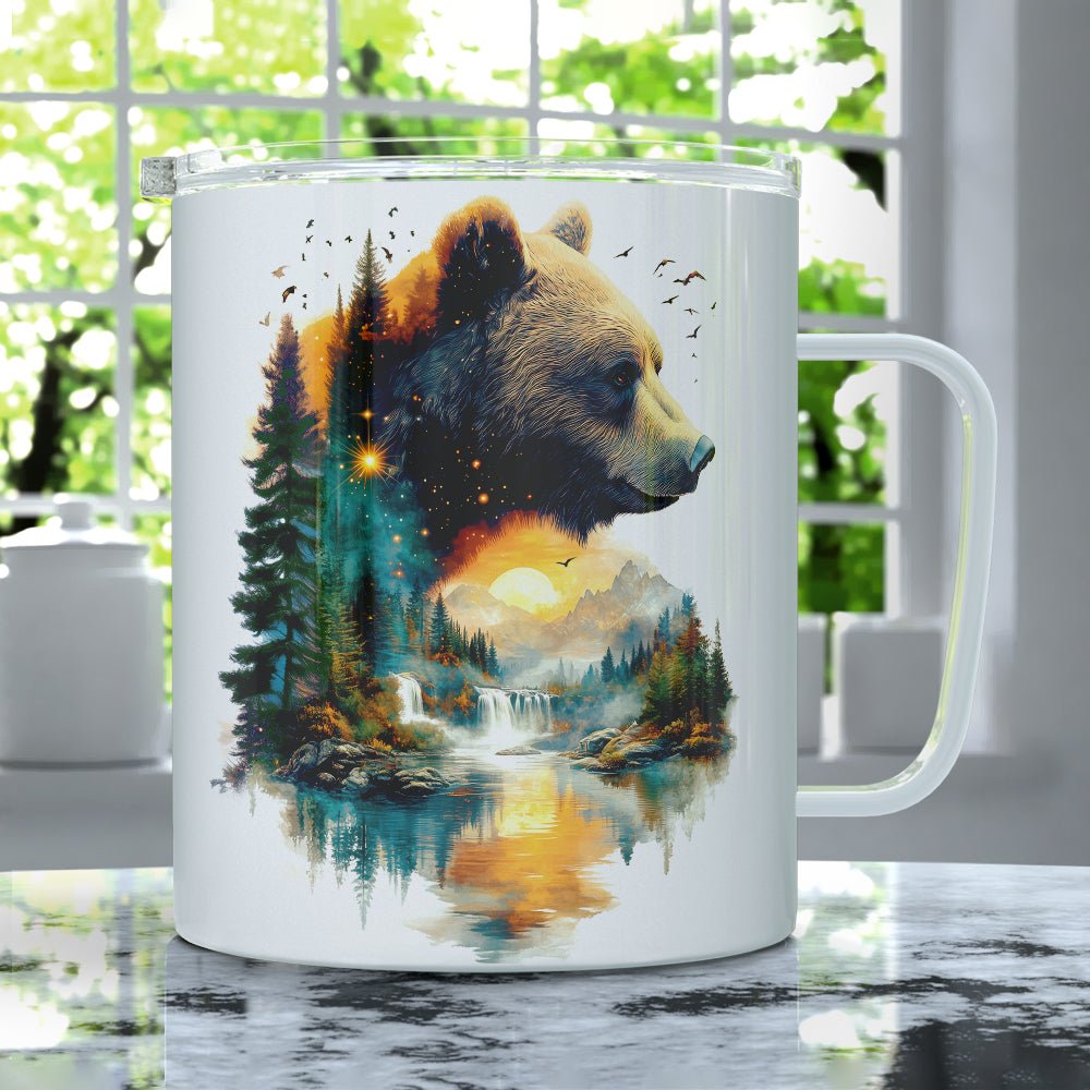 Nature Bear Insulated Travel Mug - Loftipop