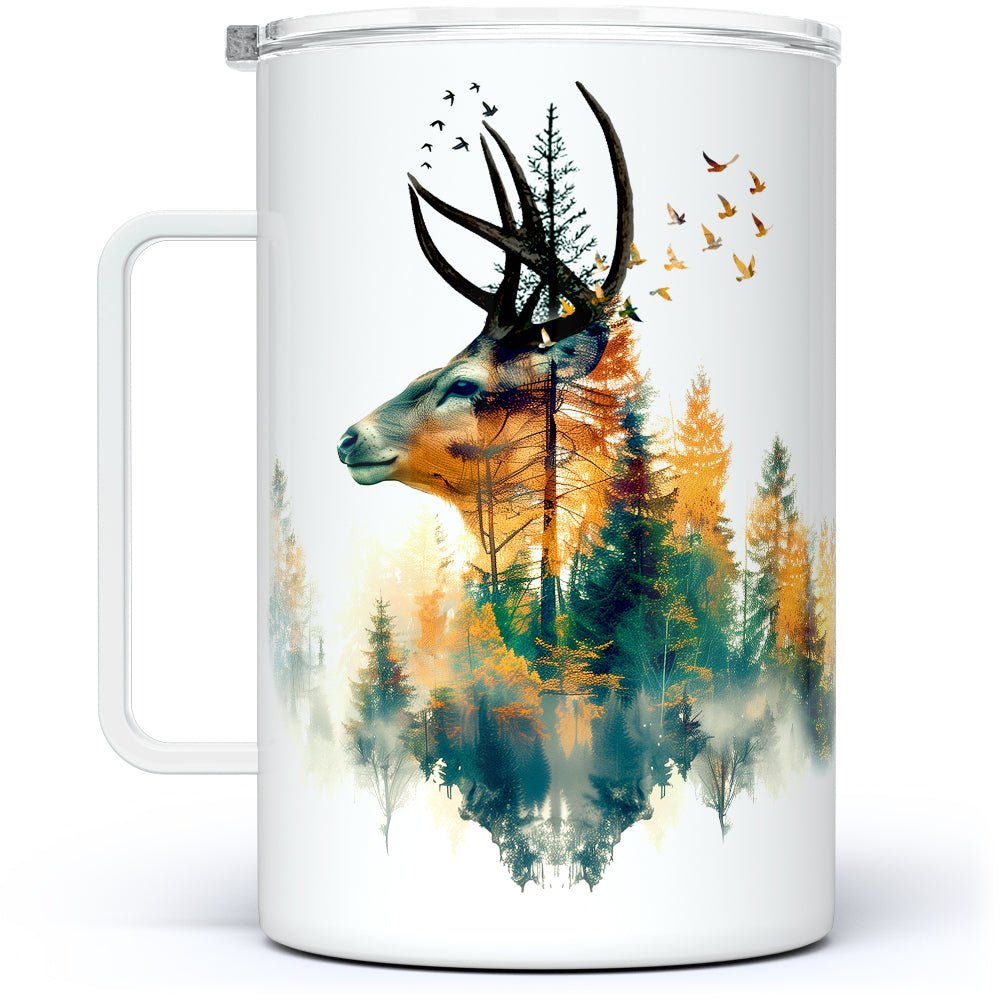 Nature Buck Insulated Travel Mug - Loftipop