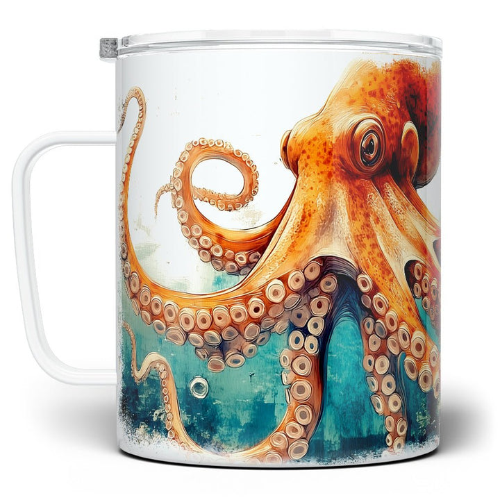 Nautical Octopus Insulated Travel Mug - Loftipop