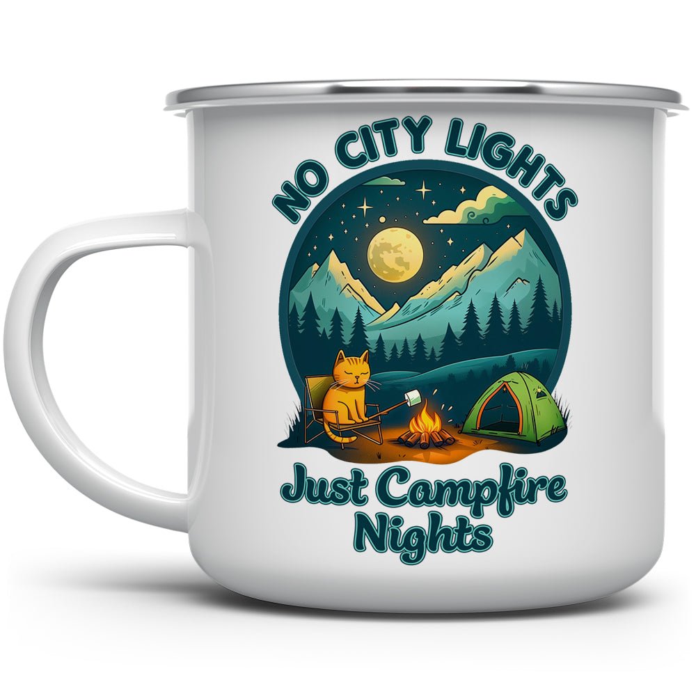 No City Lights Just Campfire Nights Camp Mug - Loftipop