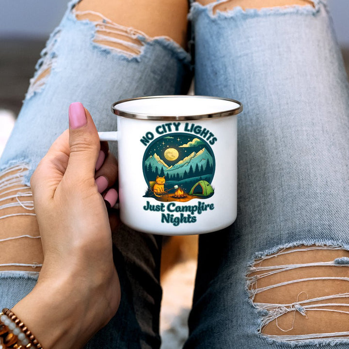 No City Lights Just Campfire Nights Camp Mug - Loftipop