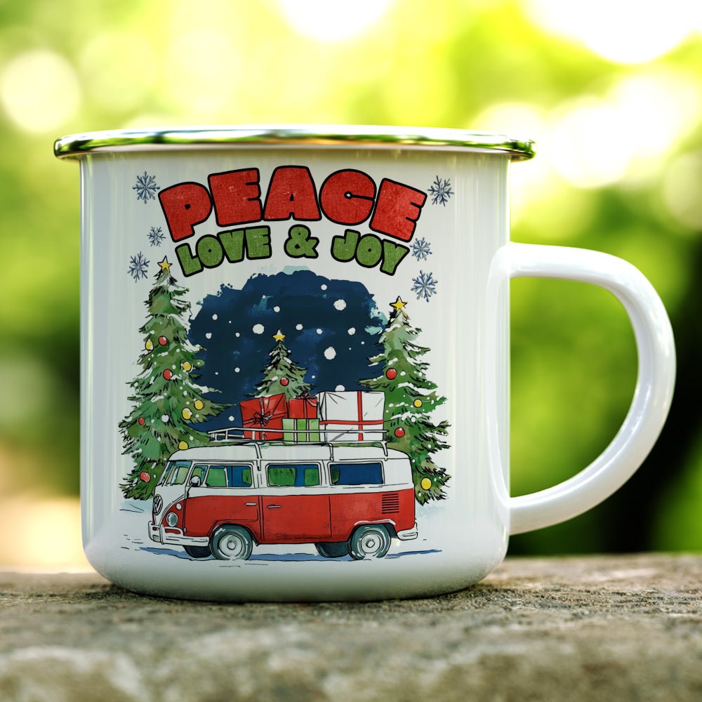 Peace Love Joy Camp Mug - Loftipop