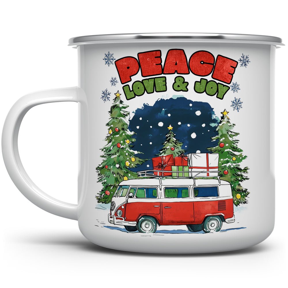 Peace Love Joy Camp Mug - Loftipop