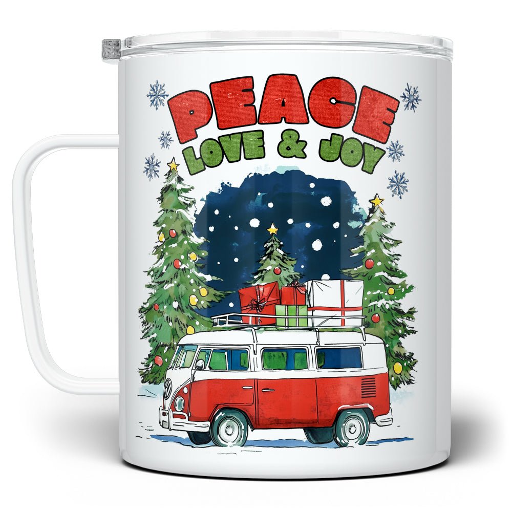 Peace Love Joy Insulated Travel Mug - Loftipop