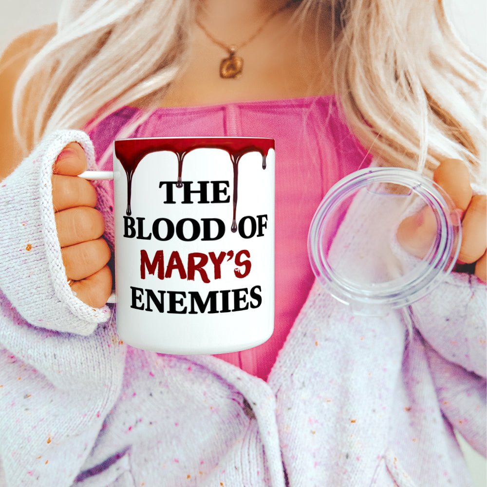 Personalized Blood of My Enemies Insulated Travel Mug - Loftipop