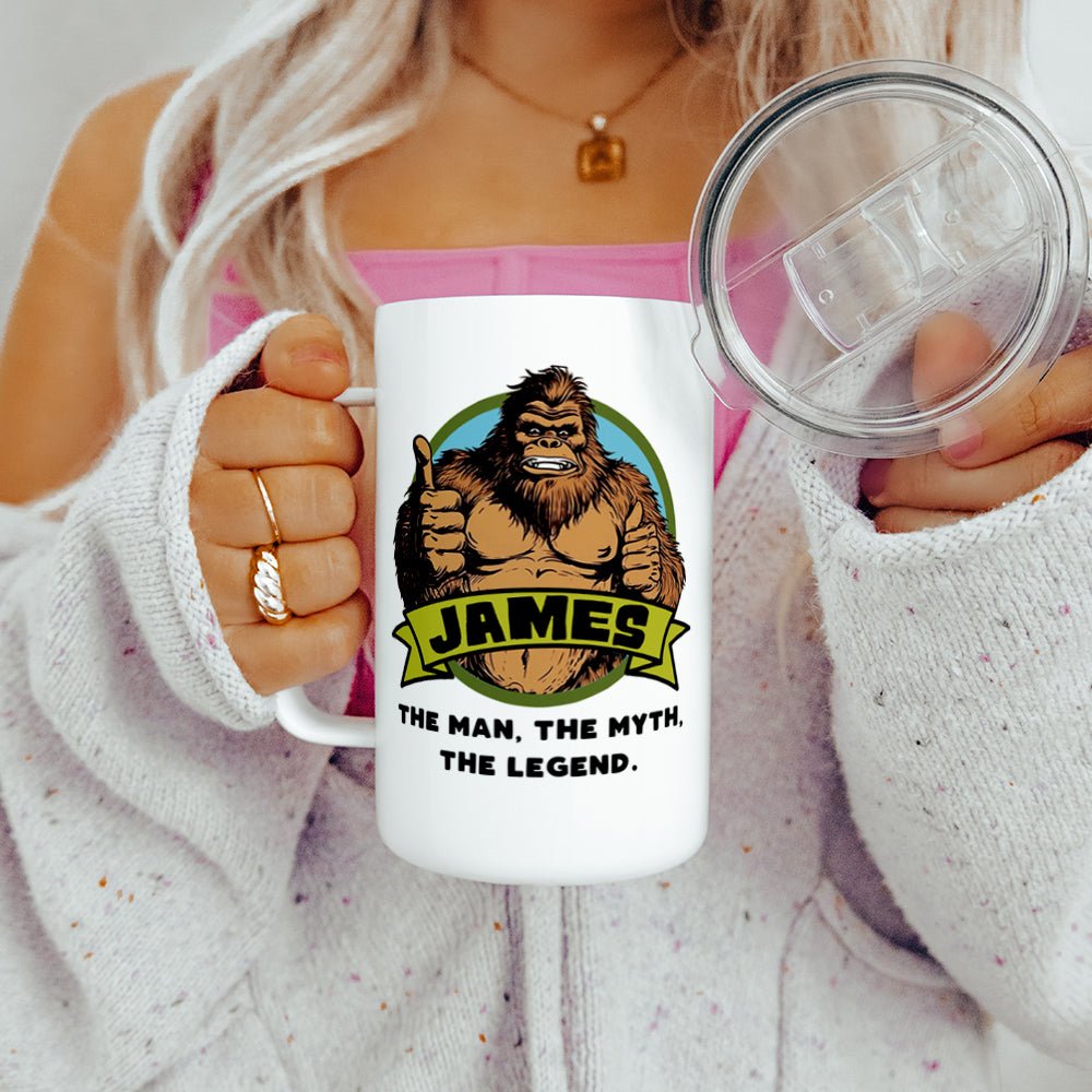 Personalized Name Bigfoot Insulated Travel Mug - Loftipop