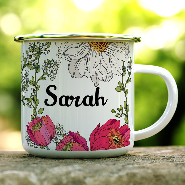 Personalized Name Botanical Camp Mug - Loftipop