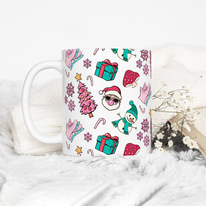 Retro Christmas Pattern Mug - Loftipop