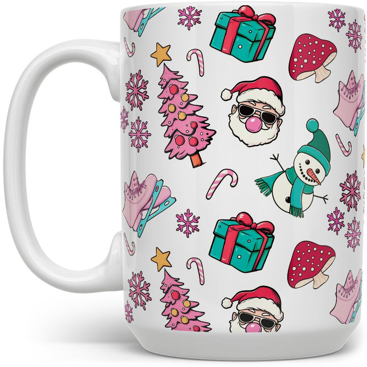 Retro Christmas Pattern Mug - Loftipop