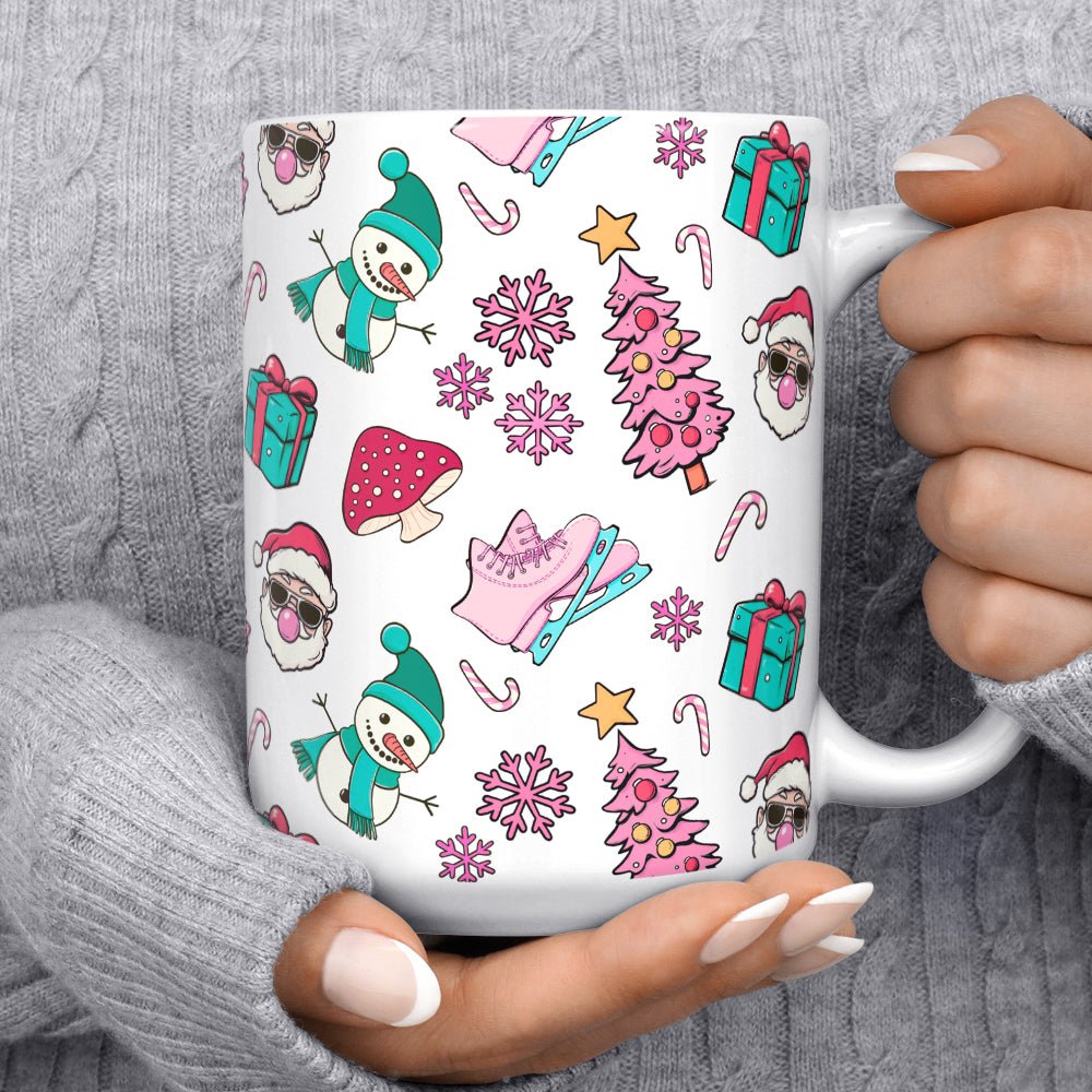 Retro Christmas Pattern Mug - Loftipop