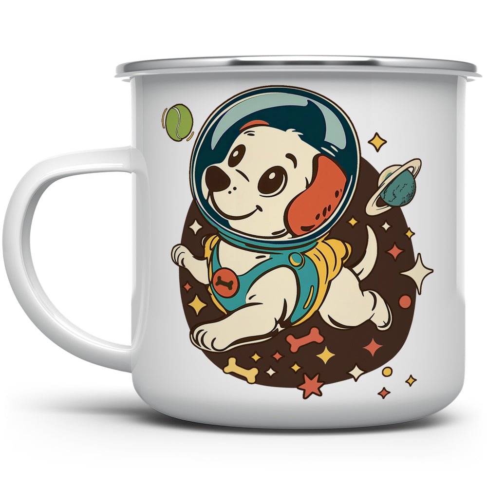 Retro Space Dog Camp Mug - Loftipop