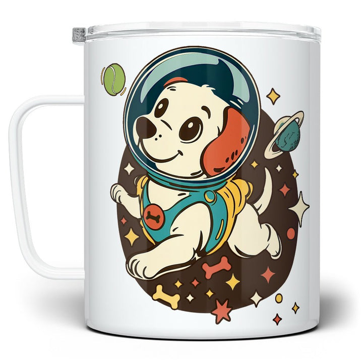 Retro Space Dog Insulated Travel Mug - Loftipop