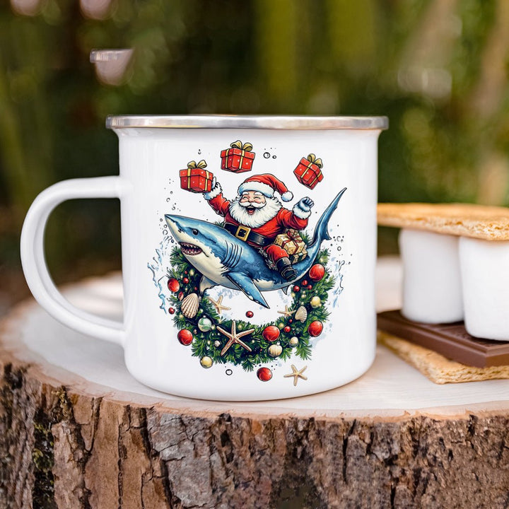 Santa Shark Camp Mug - Loftipop