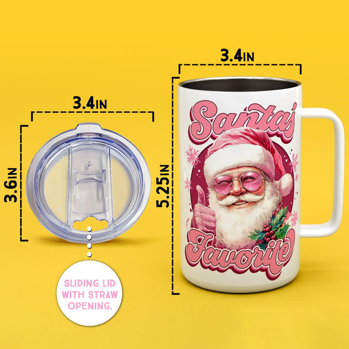 Santa's Favorite Insulated Travel Mug - Loftipop