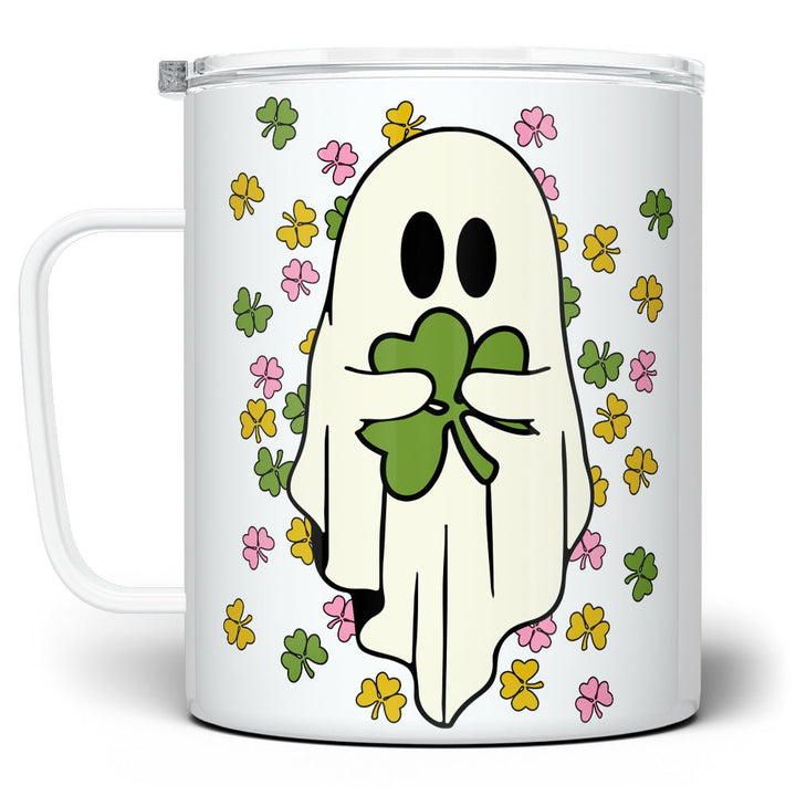 Shamrock Ghost Insulated Travel Mug - Loftipop