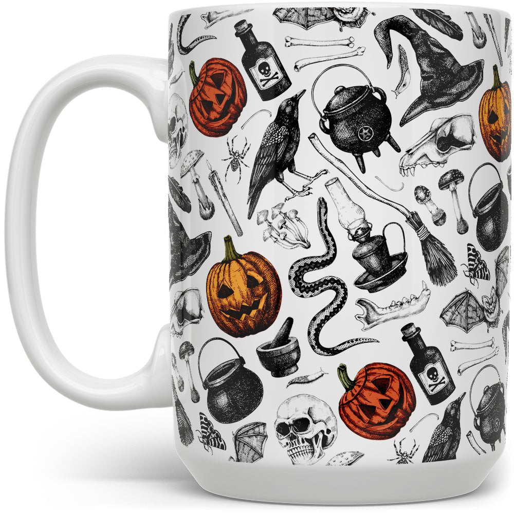 Spooky Halloween Pattern Mug - Loftipop