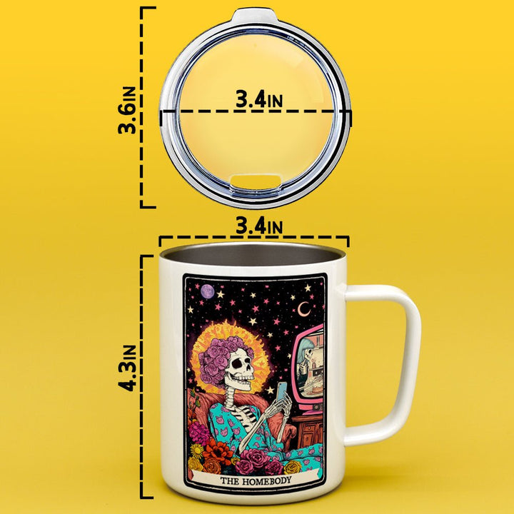 The Homebody Tarot Card Insulated Travel Mug - Loftipop