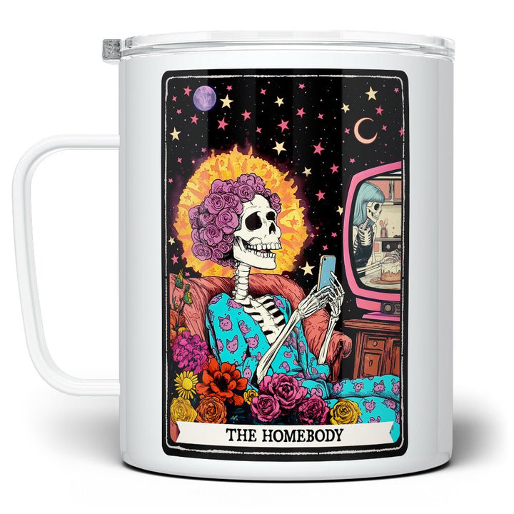 The Homebody Tarot Card Insulated Travel Mug - Loftipop