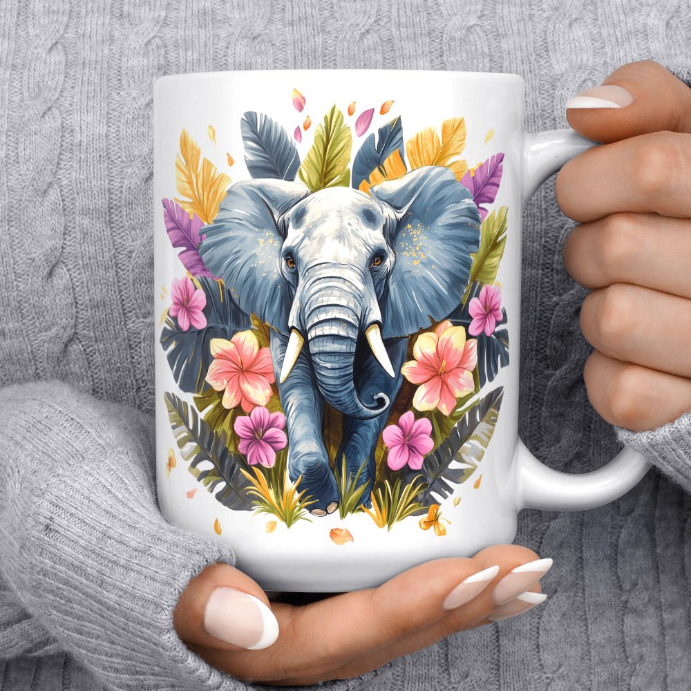 Tropical Elephant Mug - Loftipop