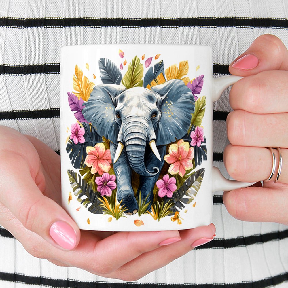 Tropical Elephant Mug - Loftipop