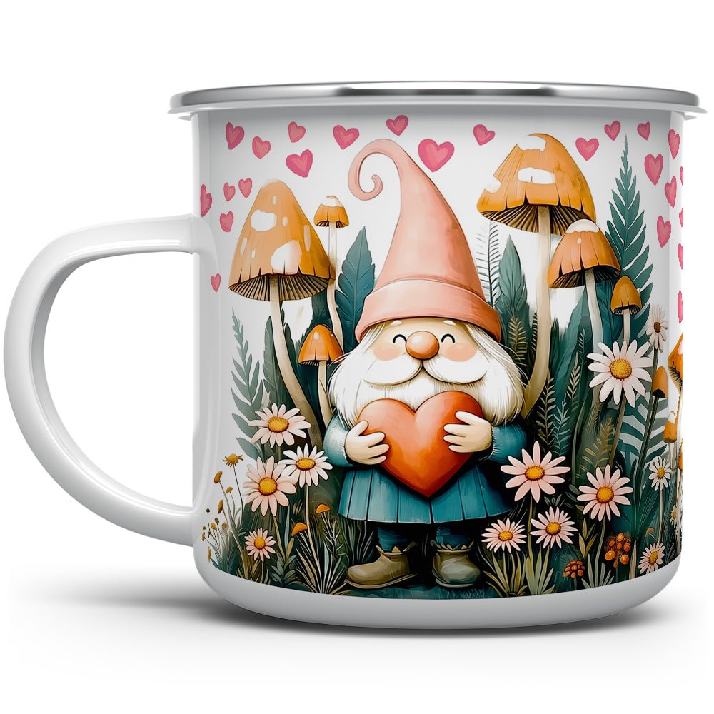 Valentine Garden Gnome Camp Mug - Loftipop