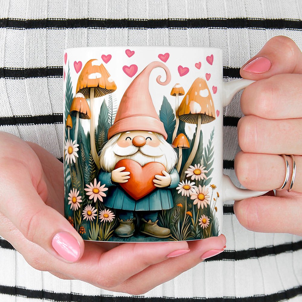 Valentine Garden Gnome Mug - Loftipop