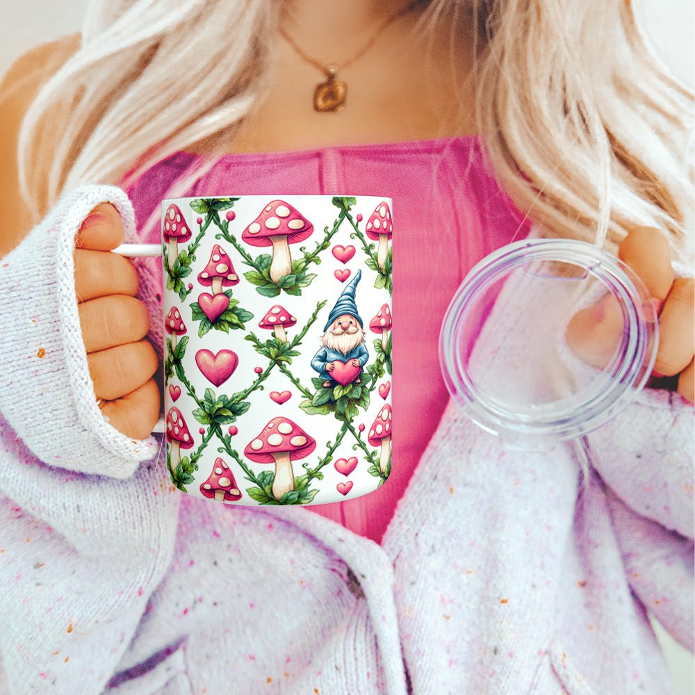 Valentine Gnome Insulated Travel Mug - Loftipop