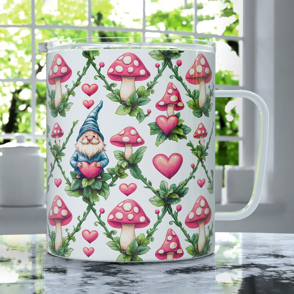 Valentine Gnome Insulated Travel Mug - Loftipop