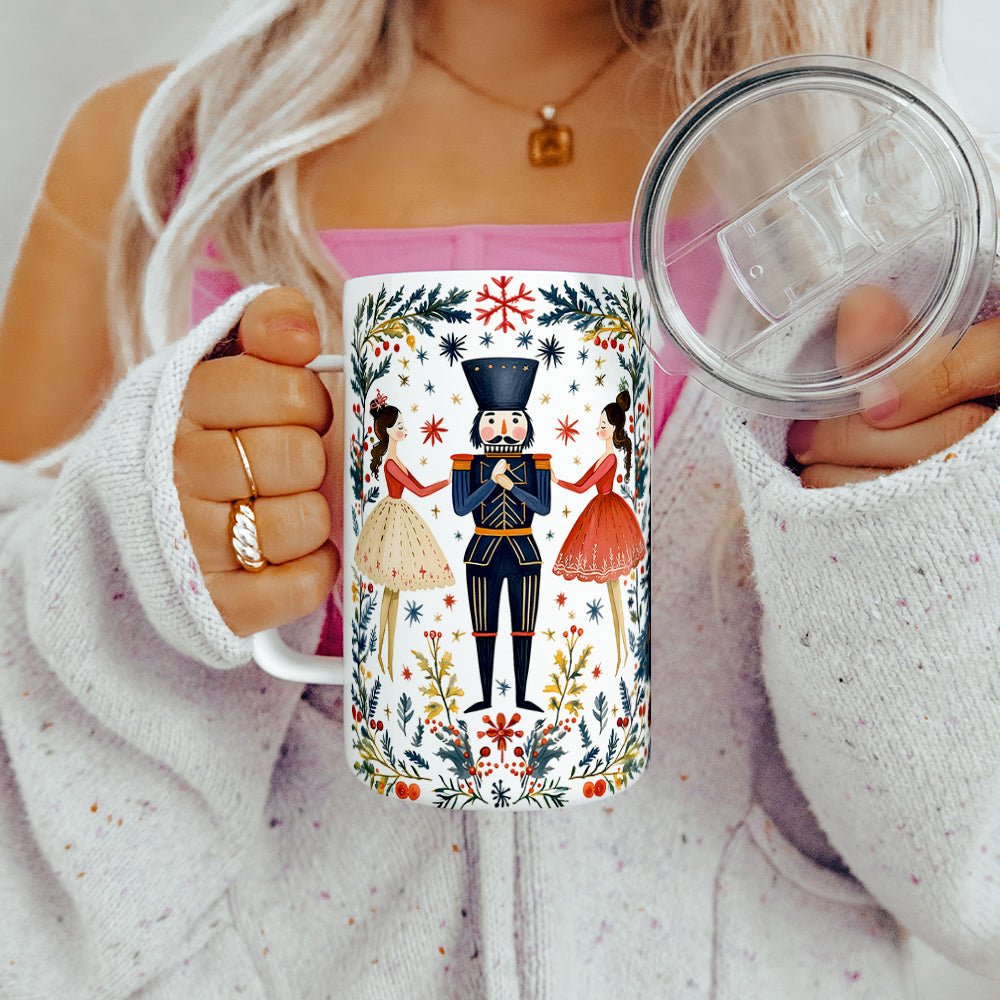 Whimsical Nutcracker Insulated Travel Mug - Loftipop