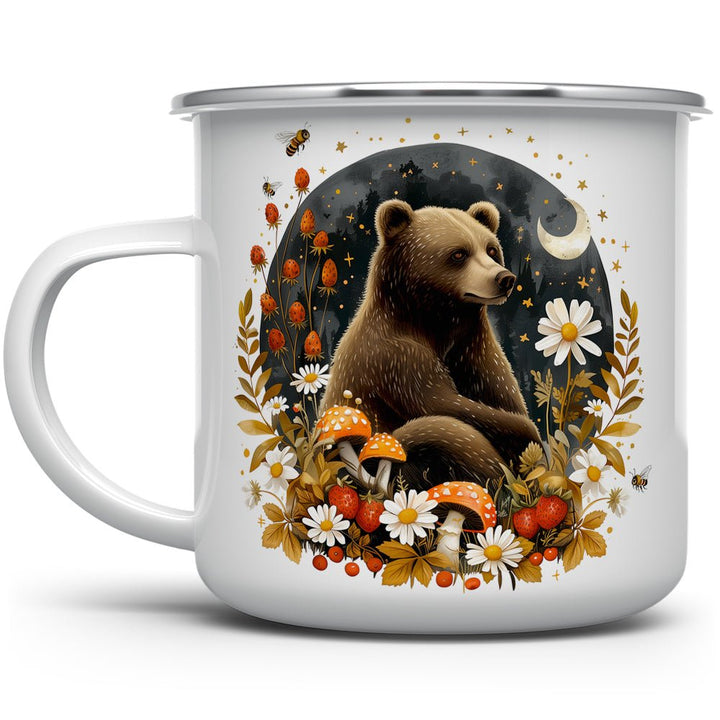 Woodland Autumn Forest Bear Camp Mug - Loftipop