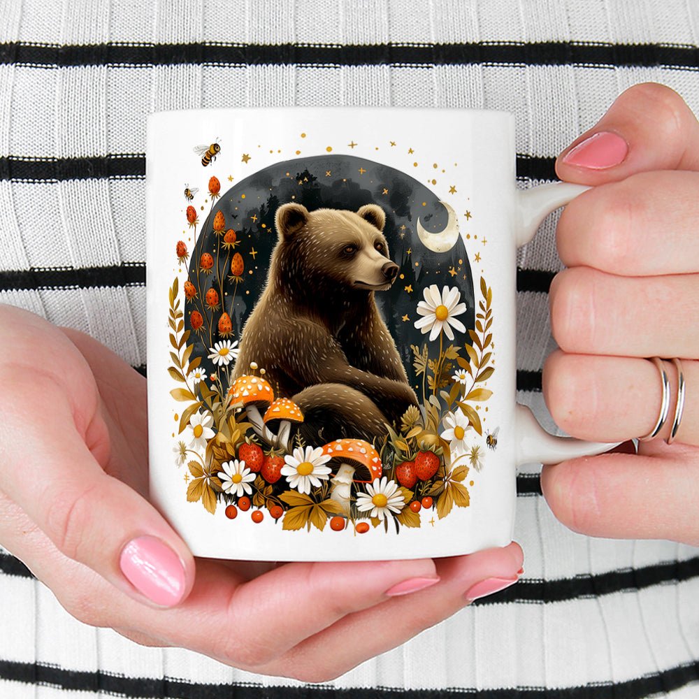 Woodland Autumn Forest Bear Mug - Loftipop