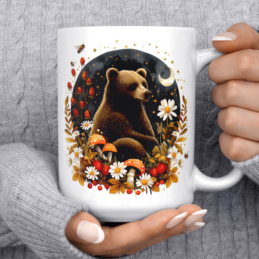 Woodland Autumn Forest Bear Mug - Loftipop