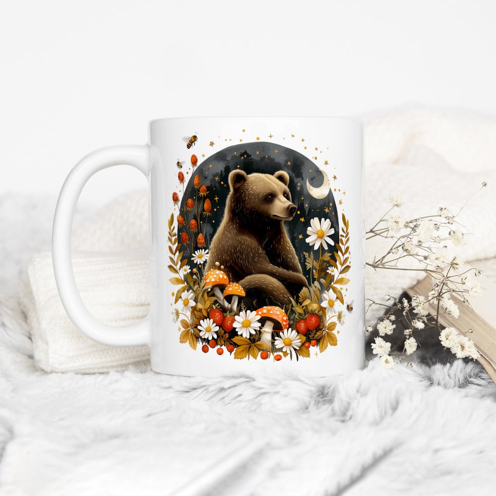 Woodland Autumn Forest Bear Mug - Loftipop