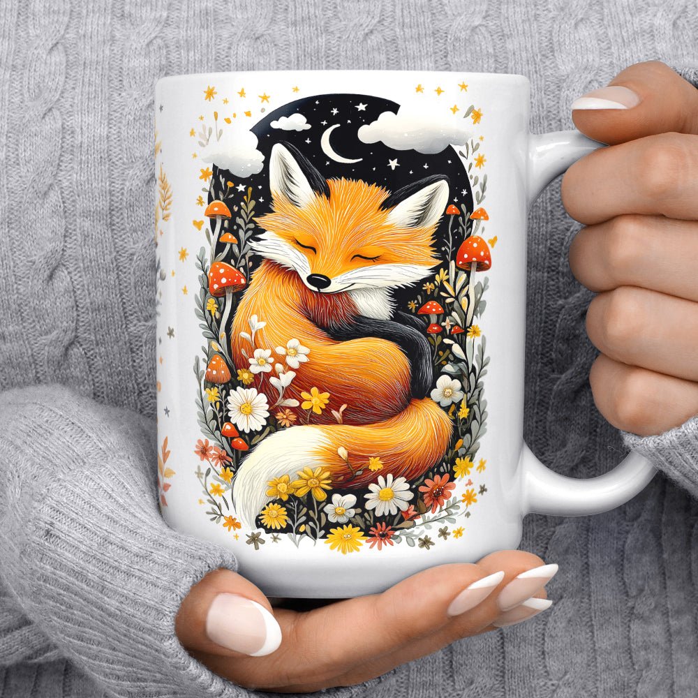 Woodland Sleeping Fox Mug - Loftipop