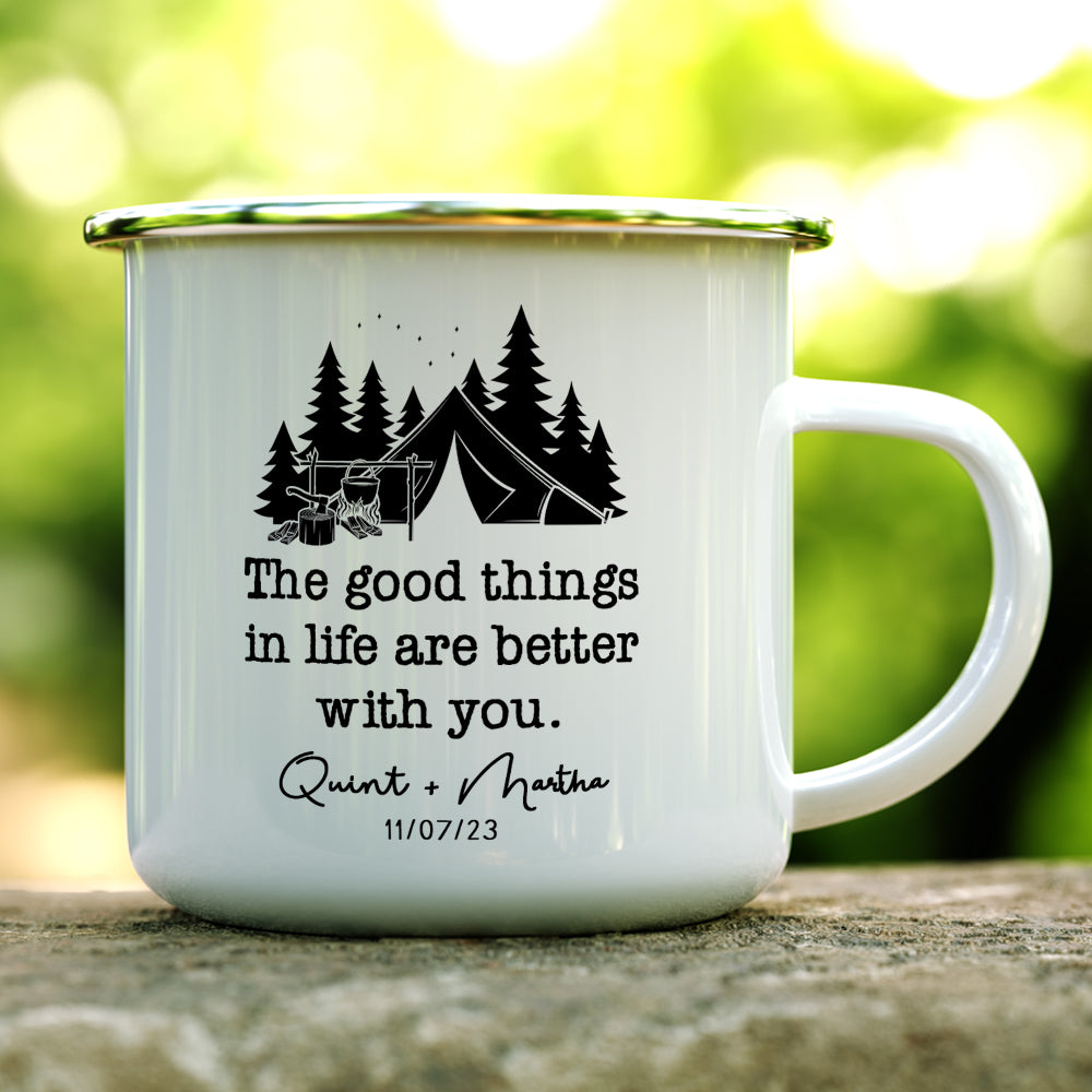 Personalized Couples Camp Mug - The Good Things in Life