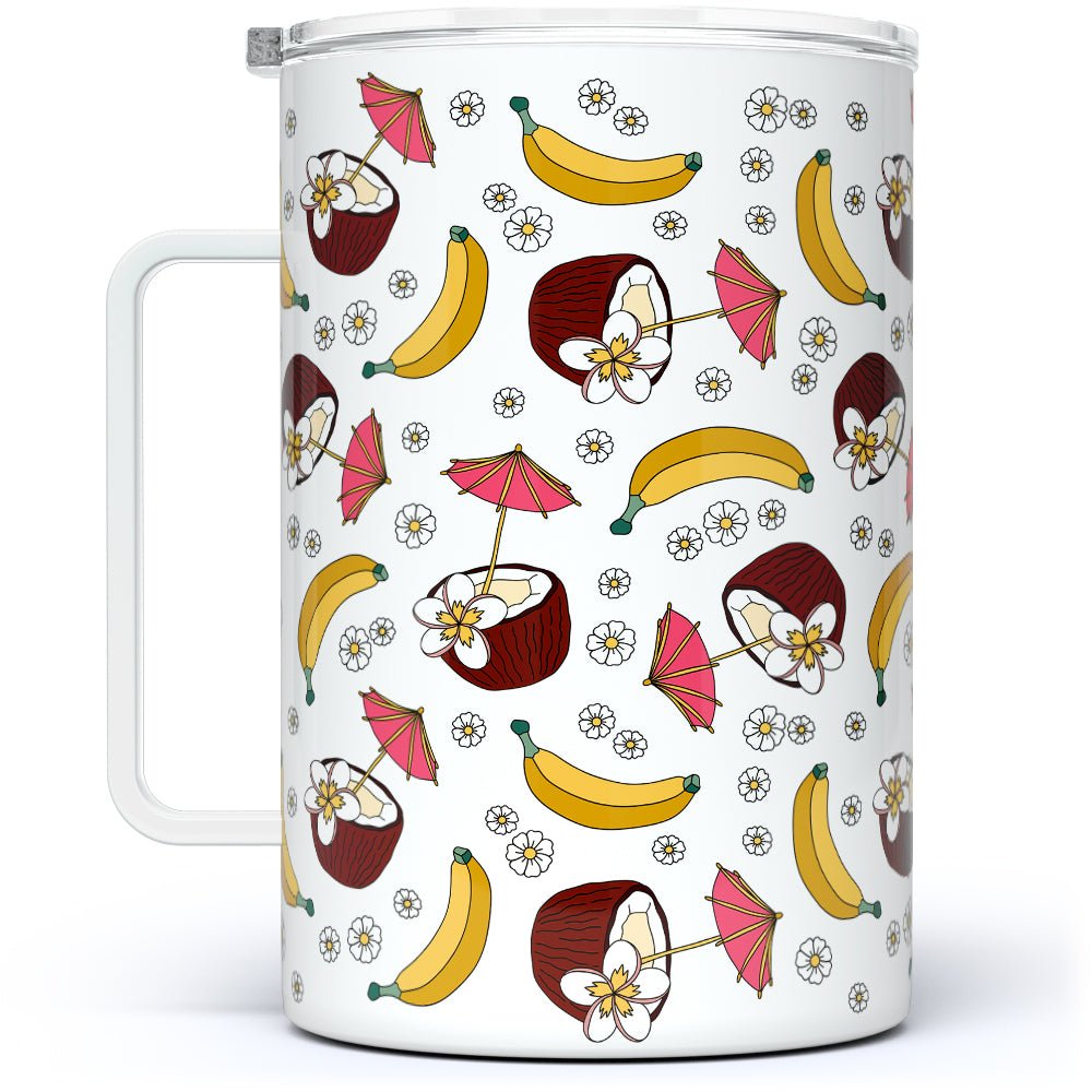 Banana Coconut Insulated Travel Mug - Loftipop