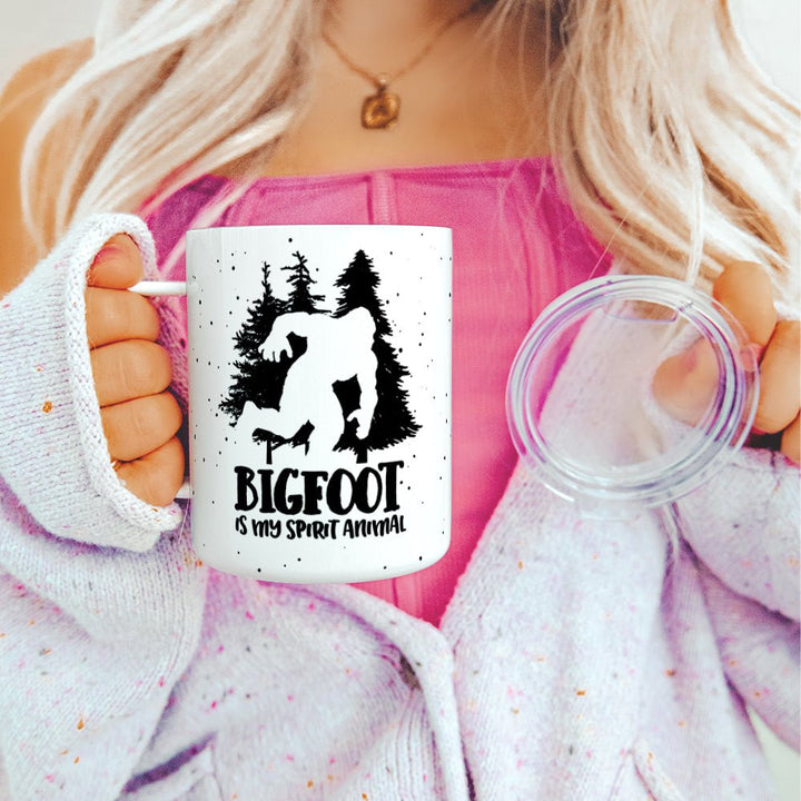 Bigfoot Is My Spirit Animal Insulated Travel Mug - Loftipop