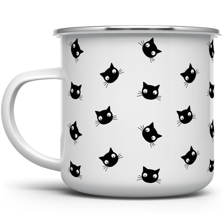 Black Cat Camp Mug - Loftipop